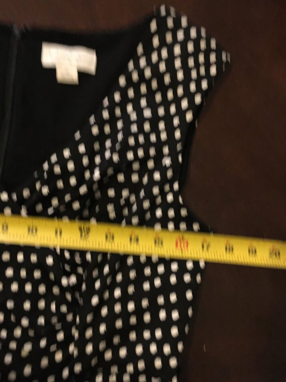 Jessica Simpson Retro B&W Polka Dot Sleeveless Fit & Flare Dress w/pockets Sz 12 - Picture 8 of 10